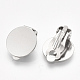 304 Stainless Steel Clip-on Earring Findings STAS-T045-33D-P-2