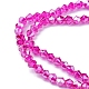 Electroplate Glass Beads Strands EGLA-YW0001-43-3