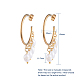 Boucles d'oreilles chandelier pendentif EJEW-JE04105-6