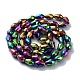 Fili di perle di vetro placcato EGLA-R045-12x8mm-03-4