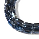 Chapelets de perles en verre électroplaqué&nbsp;GLAA-Q101-02A-FR01-3