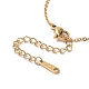 Halskette mit Zirkonia-Herzanhänger und 304 Kabelkette aus Edelstahl für Damen NJEW-H164-01A-4