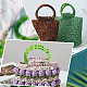 Resin Imitation Jade Bag Handles FIND-WH0128-03-4