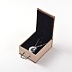 Прямоугольник деревянный кулон ожерелье коробки X-OBOX-N013-03-4