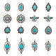 Spritewelry 16Pcs 8 Style Tibetan Style Alloy Pendants FIND-SW0001-12-1