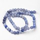 Chapelets de perles en aventurine bleue naturelle G-D809-09-6mm-2