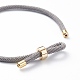 Fabrication de bracelet en cordon de nylon tressé MAK-A017-D01-01G-3