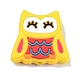 Owl Food Grade Eco-Friendly Silicone Beads SIL-B001-01A-1