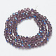 Chapelets de perles en verre électroplaqué EGLA-A034-T6mm-I09-2