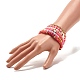 Handmade Polymer Clay Heishi Beads Stretch Bracelets Set BJEW-JB07397-11