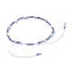 Bracelets perlés tressés avec fil de nylon réglable BJEW-JB04376-04-3