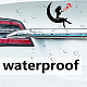4Pcs 4 Styles Valentine's Day Square PET Waterproof Self-adhesive Car Stickers DIY-GF0007-45I-3