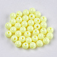 Perles plastiques opaques KY-T005-6mm-622-1