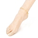 Bracelets de cheville double couche AJEW-AN00309-01-4