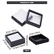 BENECREAT 10 Pack Black Gemstone Display Box CON-WH0087-77B-2