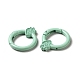 Spray Painted Alloy Spring Gate Rings ALRI-Q362-02G-4