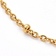 304 Stainless Steel Satellite Chain Anklets AJEW-AN00393-2