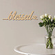 Laser Cut Unfinished Basswood Wall Decoration WOOD-WH0113-113-7