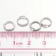 Platinum Color Brass Open Jump Rings X-JRC8mm-NF-3