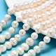Fili di perle di perle d'acqua dolce coltivate naturali X-PEAR-L001-A-08-1