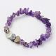 Natural Gemstone Beads Stretch Bracelets BJEW-JB02823-3
