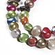 Brins de perles de culture d'eau douce colorées naturelles PEAR-R012-20-3