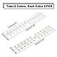 PandaHall Elite 2 Sets 2 Colors Plastic False Nail Tips Color Chart MRMJ-PH0001-62-4