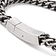 304 pulsera de cadenas de cuerda de acero inoxidable para hombres y mujeres. STAS-E001-01AS-4