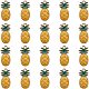 PandaHall Elite 20pcs Gold Alloy Enamel Fruit Pineapple Pendants Charms Finding Pendants Beads Charms for Jewelry Making and Crafting PH-ENAM-S115-027-1