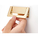 Alloy Embedded Sliding Concealed Cabinet Drawer Handles DIY-WH0304-143B-3