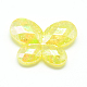 Transparent Crackle Acrylic Beads CACR-S007-01B-2