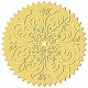 34 лист самоклеящихся наклеек с изображением мандалы и тиснением золотой фольги DIY-WH0509-015-1