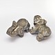 Éléphant pyrite naturel affichage décorations G-A145-01C-1