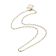 Ожерелья-цепочки Фигаро из хирургической нержавеющей стали с ионным покрытием (ip) 316 для женщин NJEW-D052-04G-1