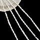 Nbeads 4 fili circa 204 pezzi di perline di conchiglia d'acqua dolce naturali bianche SHEL-NB0001-52-7