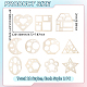 12 modello di forma geometrica in MDF&nbsp;DIY-UN0007-96A-2