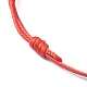 Fabricación de pulseras de cordón de poliéster encerado coreano AJEW-JB01195-05-3