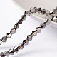 Sfaccettato bicono fili di perle di vetro placca X-EGLA-P016-4mm-F06-1