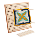 CHGCRAFT Handmade Wooden Blocking Board Granny Squares Blanket Crochet Blocking Boards Knitting Boards with Pins for Knitting Crochet 330x325x17.5mm DIY-CA0004-76-8
