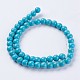 Chapelets de perles en turquoise synthétique G-E456-45A-8mm-2