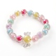 Transparent Acrylic Beads Stretch Bracelets for Kids BJEW-JB05862-2
