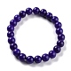 Dyed Natural Jade Beads Stretch Bracelets BJEW-G633-B-14-1