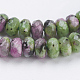 Natural Ruby in Zoisite Beads Strands G-P355-04-3