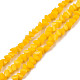Chapelets de perles en verre opaque de couleur unie GLAA-N052-01-A04-1