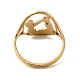 Ionenbeschichtung (IP) 304 verstellbarer Yoga-Ring aus Edelstahl für Frauen RJEW-M149-27G-2