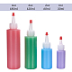 Benecreat 20 confezione di bottiglie di erogazione in plastica da 2 once con tappi di punta rossi - buone per l'artigianato DIY-BC0002-32-4