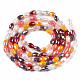 Electroplate Glass Beads Strands EGLA-N002-09F-2
