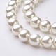 Chapelets de perles en verre nacré HY14mm81-2