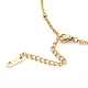 304 Stainless Steel Satellite Chain Anklets AJEW-AN00393-3