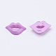 Acrylic Lip Shaped Cabochons BUTT-E024-A-02-2